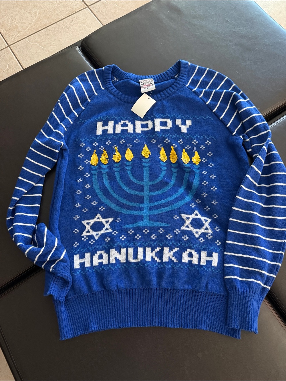 NWT Celebrate Hanukkah Sweater - Women’s Size Large 12-14